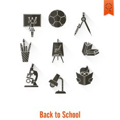 school and education icons N317