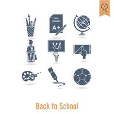 school and education icons N321