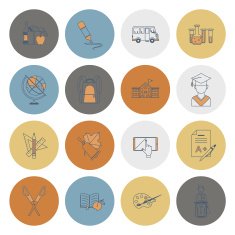 school and education icons N333