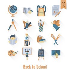 school and education icons N335