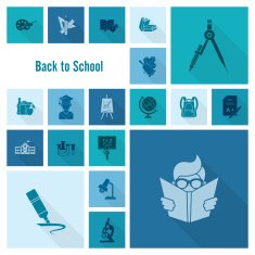 school and education icons N336