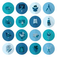 school and education icons N338