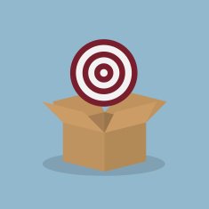 target goal on opened box