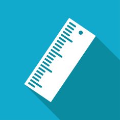 Vector ruler icon Eps10 N3