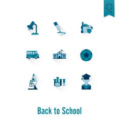 school and education icons N350
