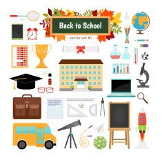 "Back to school" vector set N2