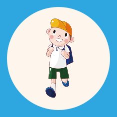 student cartoon theme elements vector eps N24