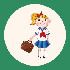 student cartoon theme elements vector eps N25