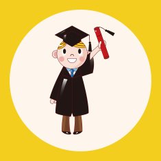 student cartoon theme elements vector eps N28
