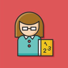 teacher color line icon N2