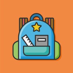 backpack color line icon N2