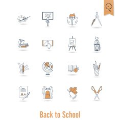 school and education icons N355
