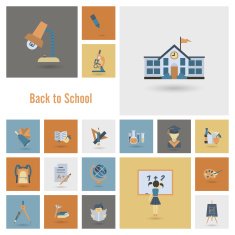 school and education icons N357