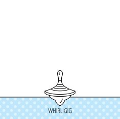 Whirligig icon Baby toy sign N8