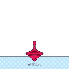 Whirligig icon Baby toy sign N9