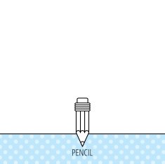 Pencil icon Drawing tool sign N16
