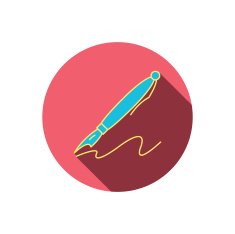 Pen icon Writing tool sign N5