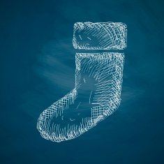 christmas sock icon