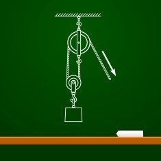 Loaded Movable Pulleys with spring and rope physics on board N3