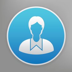 Student icon on blue background clean vector N2