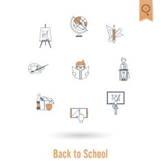 school and education icons N395