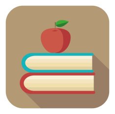 Apple and book