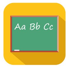 Chalkboard flat icon N2