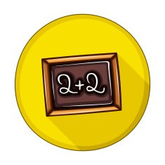 School Blackboard flat icon