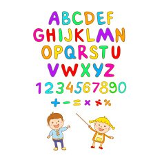 ABC for kids alphabet illustration vector kids children fun N18