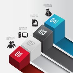 Modern design for business info graphic