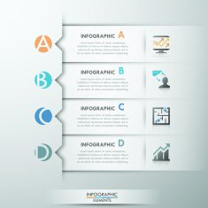 Modern infographic option banner N6