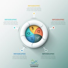 Modern infographics options banner N78
