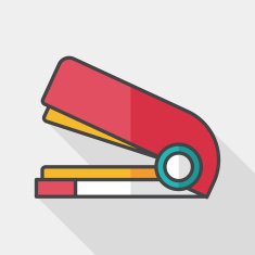 Stapler flat icon with long shadow eps10 N5