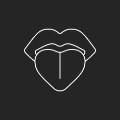 tongue line icon N2