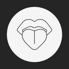 tongue line icon N3