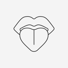 tongue line icon N4