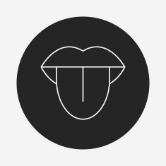 tongue line icon N5
