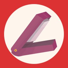 stationary stapler theme elements vector eps