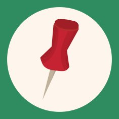 stationary pushpin theme elements vector eps N2