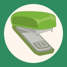 stationary stapler theme elements vector eps N2