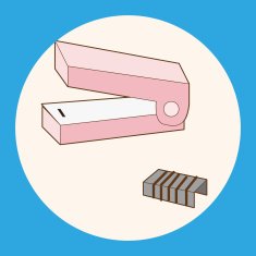 stationary stapler theme elements vector eps N3