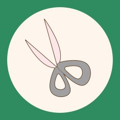 stationary scissors theme elements vector eps N2