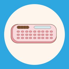 stationary calculator theme elements vector eps