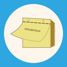 stationary note theme elements vector eps N4