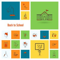 school and education icons N403