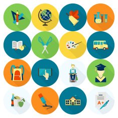 school and education icons N404