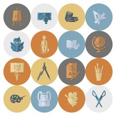 school and education icons N405
