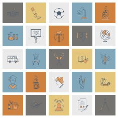 school and education icons N406