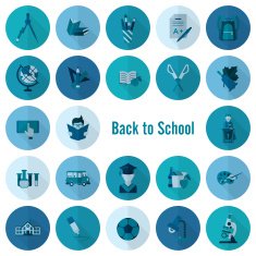 school and education icons N412