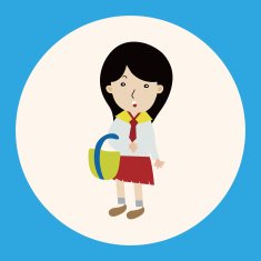 student cartoon theme elements vector eps N32
